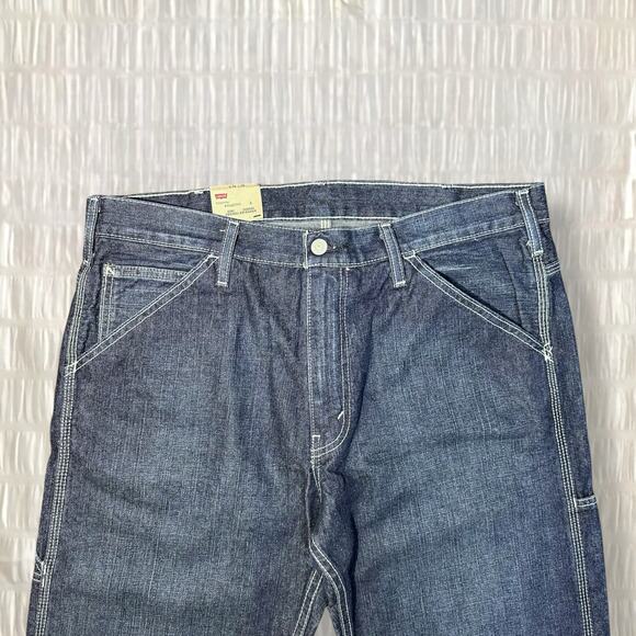 Levi’s Carpenter Jeans Big & Tall Dark Wash Men’s Size 34x38 - Picture 3 of 7
